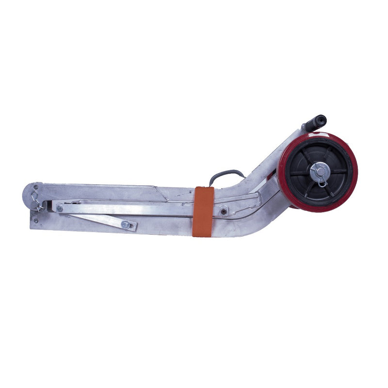 Aluminum manhole dolly folded flat for transport