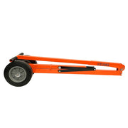 Supreme Duty dolly folded flat showing 10 inch wheels