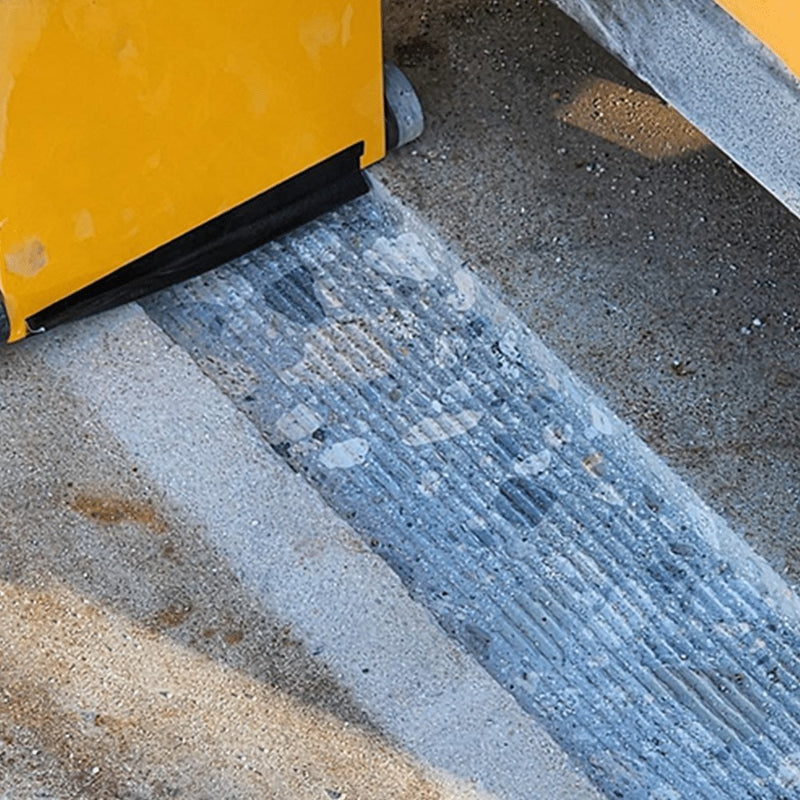 Close view of a control joint milled clean by the MC-1000