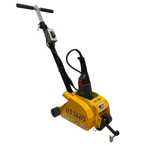 U.S. Saws MC-60 concrete milling machine with Metabo grinder drive, front three-quarter view