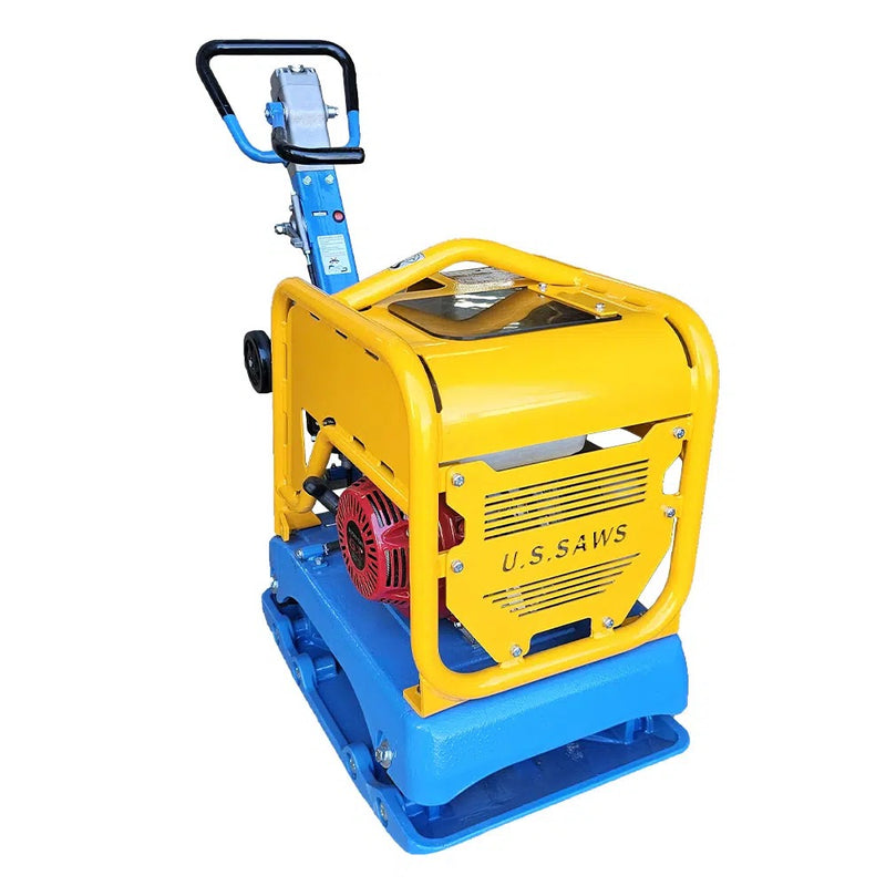 U.S. Saws PC7500 reversible plate compactor, front three-quarter view