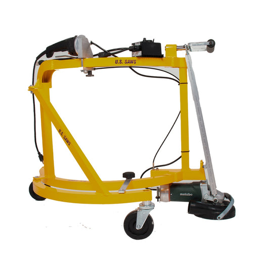 U.S. Saws TC-7-VS stand-up edger polishing package with dust shroud fitted