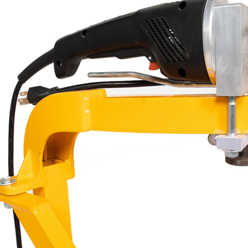 TC-7-VS head with shroud and polishing pad mounted