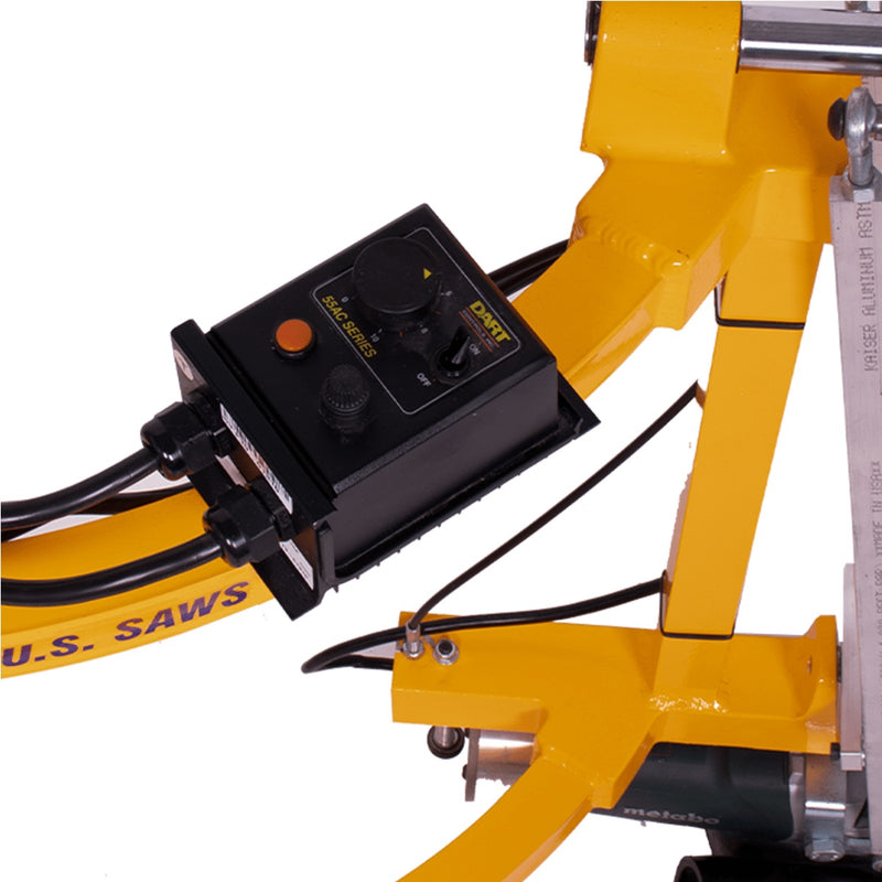 Variable speed control box mounted on the TC-7-VS handle