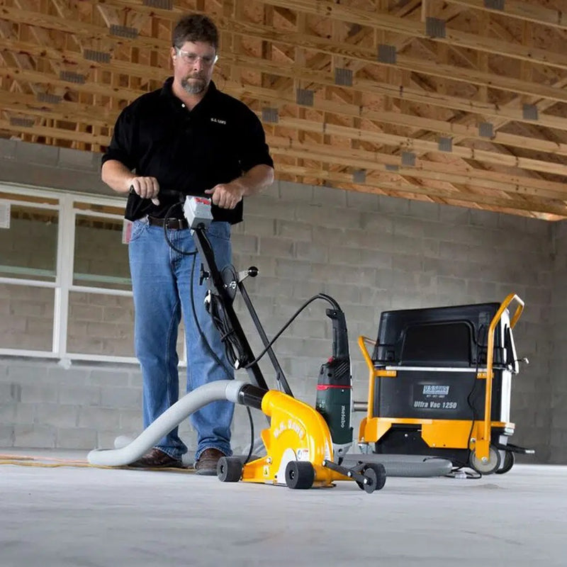 Ultra Vac 1250 collecting dust from a joint clean-out saw