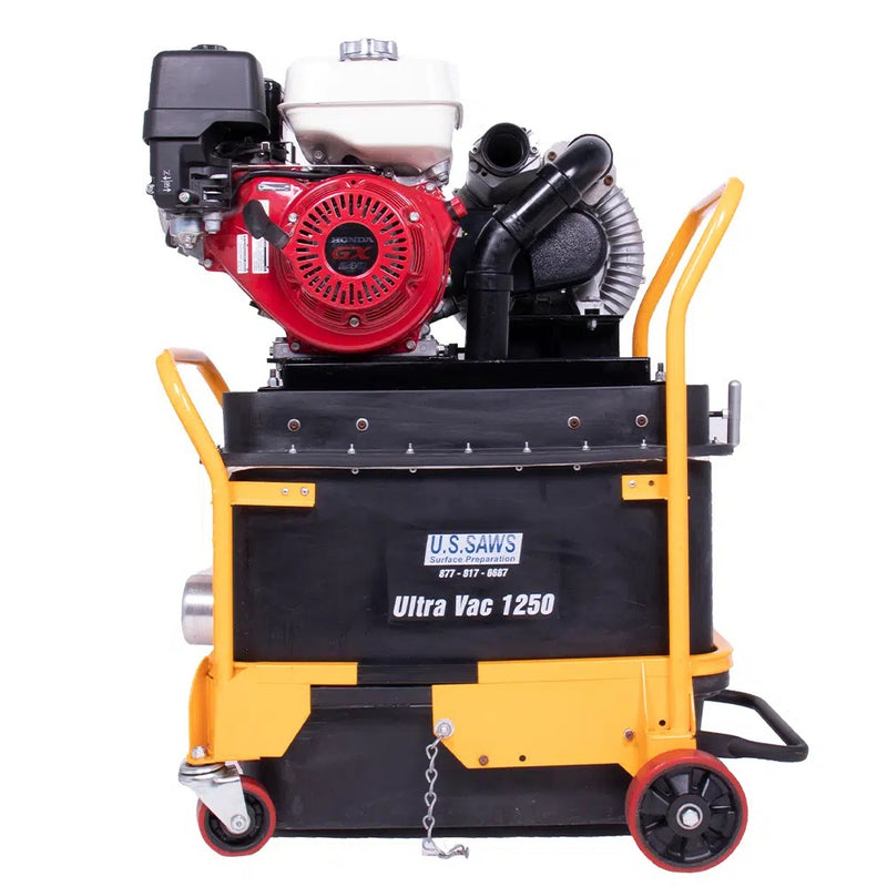U.S. Saws Ultra Vac 1250-G gas dust collector with Honda engine, front view