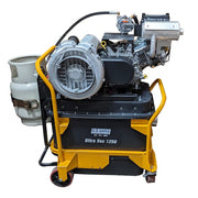 Ultra Vac 1250-P side view with propane tank mounted