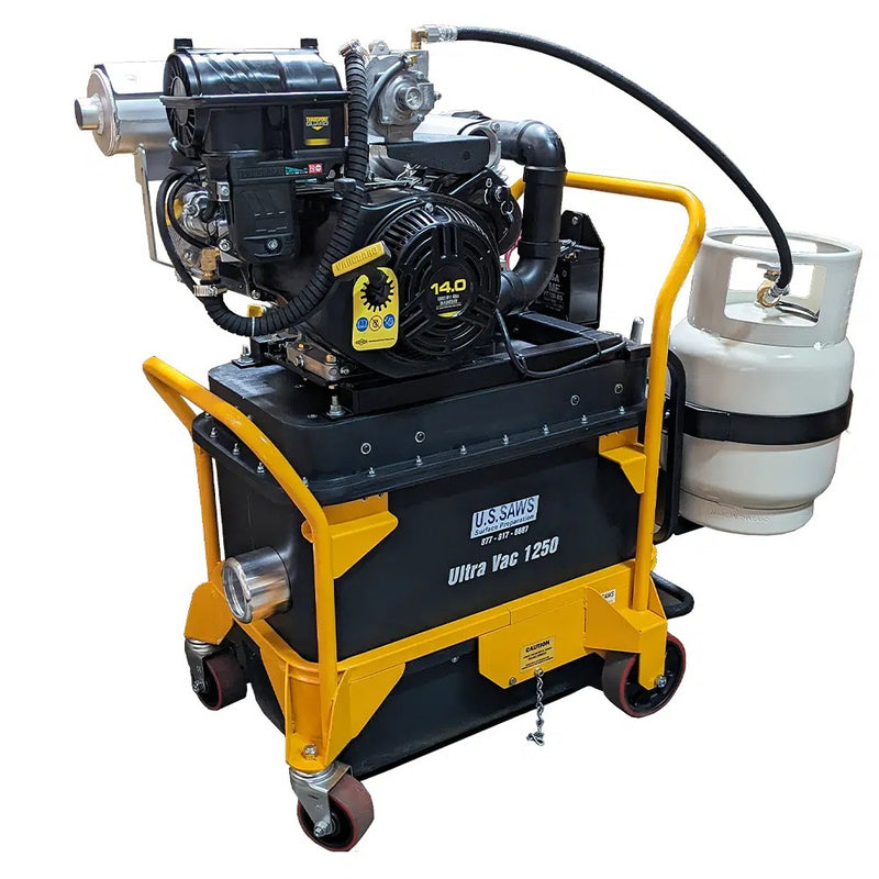 Ultra Vac 1250-P three-quarter view on casters
